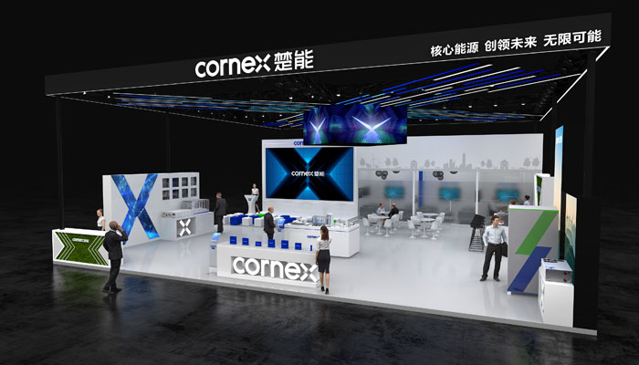 儲能300㎡展臺展位設(shè)計效果圖提案 儲能300㎡展臺展位設(shè)計效果圖提案